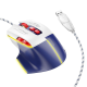 Миша ігрова Hoco GM31 Overlord luminous, USB, 1.5m, 1200-3600DPI, white-blue