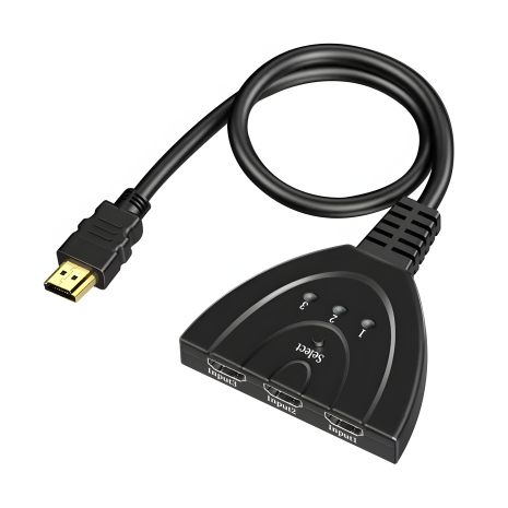 3 to 1 HDMI-світч, 1080p 60Hz, перемикач, 50cm black
