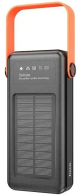Повербанк із сонячною панеллю Hoco DB33 Plus Rising 22.5W+PD20W Sun Solar 30000mAh Black