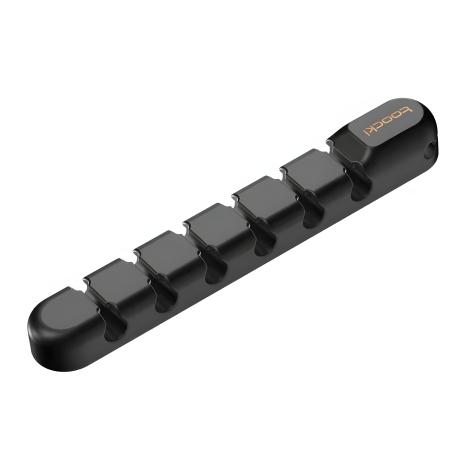 Toocki TQ-X02 Органайзер настольный для 7 кабелей на двустороннем скотче, black