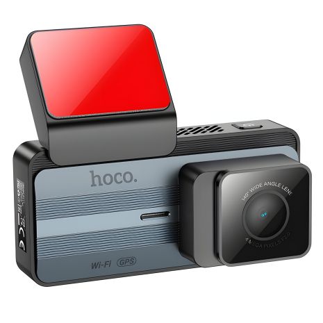 Hoco DV11 відеореєстратор 2K IPS дисплей WI-FI+GPS Сірий