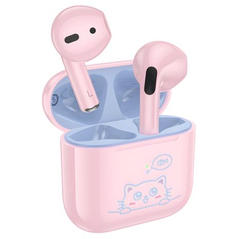 Навушники Hoco EW112 бездротові TWS дитячі вкладиші, pink