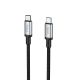 Кабель Hoco US10 мультимедійний Type-C to Type-C USB3.0 5Gbit/s 0.5m чорний