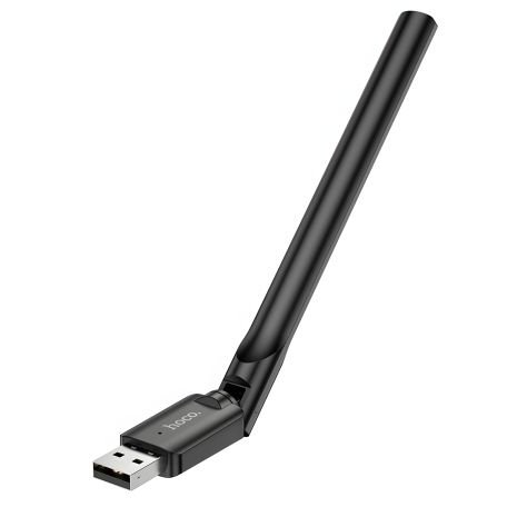 Wi-Fi адаптер Hoco HI32 150Mbps 3dBi USB чорний