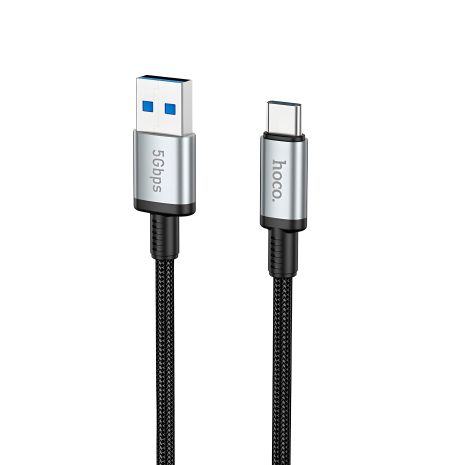 Кабель Hoco US10 мультимедійний USB to Type-C USB3.0 5Gbit/s 0.5m чорний