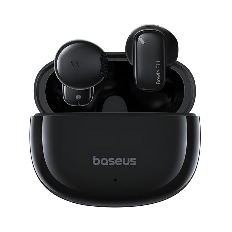 Baseus Bowie E11 TWS Навушники True Wireless, ENC, BT5.3, 40mAh, 400mAh, 7h, Black A00053500113-Z1