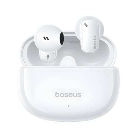 Baseus Bowie E11 Бездротові навушники True Wireless, ENC, BT5.3, 40mAh, 400mAh, 7h, White A00053500213-Z1