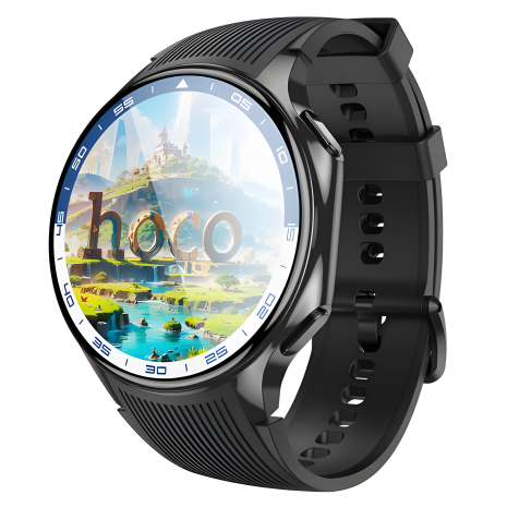 HOCO Y24 Смарт годинник з функцією дзвінка, IP67, BT5.3, 390mAh, 7d, black HOCO Y24 Смарт годинник з функцією дзвінка, IP67, BT5.3, 390mAh, 7d, black