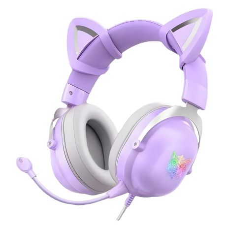 ONIKUMA X11 Gaming CAT LED Purple Наушники ONIKUMA X11 Gaming CAT LED Purple Наушники