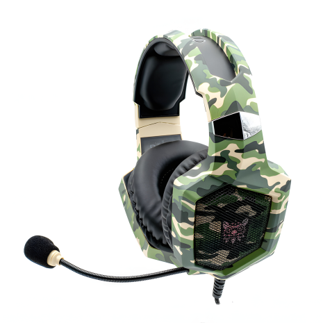 ONIKUMA K8 Gaming LED Camouflage-Green Наушники