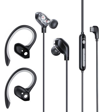Baseus GAMO Immersive Virtual 3D Game Type-С Earphone, 1.2m, black Дротові ігрові навушники