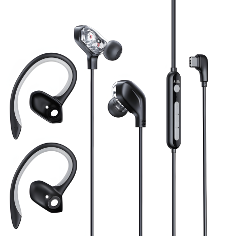 Baseus GAMO Immersive Virtual 3D Game Type-C Earphones Black Наушники