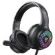 Ігрова дротова гарнітура ONIKUMA X7 Pro Gaming with LED, USB, 3.5mm, 2.2m, чорна