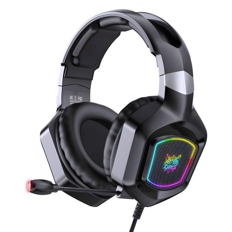 Ігрова дротова гарнітура ONIKUMA X8 Gaming with RGB, USB, 3.5mm, 2.2m, чорна