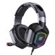 Ігрова дротова гарнітура ONIKUMA X8 Gaming with RGB, USB, 3.5mm, 2.2m, чорна