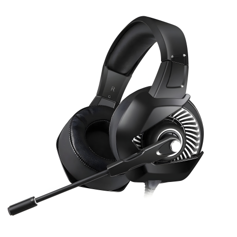 Ігрова дротова гарнітура ONIKUMA K6 Gaming with RGB LED, USB, 3.5mm, 2m, чорна Ігрова дротова гарнітура ONIKUMA K6 Gaming with RGB LED, USB, 3.5mm, 2m, чорна