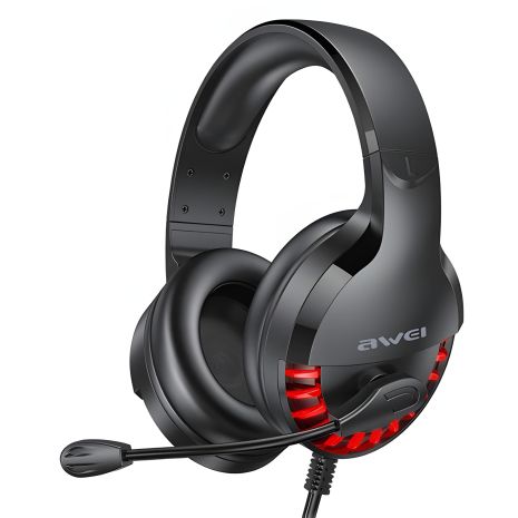 Наушники AWEI ES-770i Gaming Earphone с LED черные