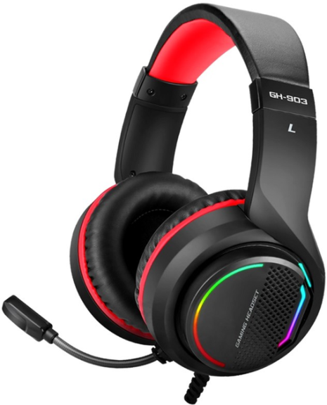 Дротова ігрова гарнітура XTRIKE ME Gaming RGB Backlight GH-903, USB, 2m, black Дротова ігрова гарнітура XTRIKE ME Gaming RGB Backlight GH-903, USB, 2m, black