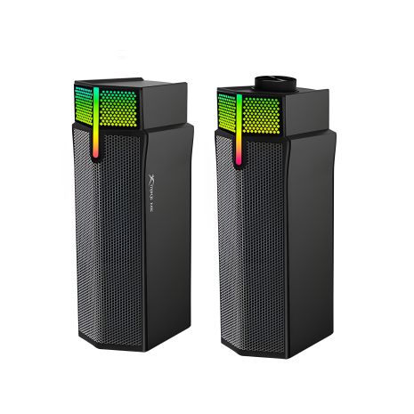 Саундбар акустика XTRIKE ME SK-604 Split Wireless Soundbar Speaker, 5Wx2, RGB, USB, 1.3m, black Саундбар акустика XTRIKE ME SK-604 Split Wireless Soundbar Speaker, 5Wx2, RGB, USB, 1.3m, black