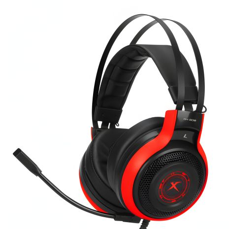 Наушники XTRIKE ME Gaming GH-908 RGB Backlight черно-красные