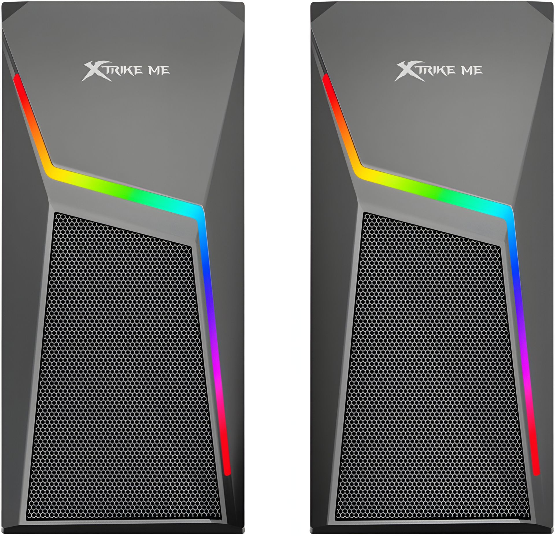 Комп'ютерна акустична система XTRIKE ME SK-503, 3Wx2, RGB, BT5.0, USB, 3.5mm, чорна Комп'ютерна акустична система XTRIKE ME SK-503, 3Wx2, RGB, BT5.0, USB, 3.5mm, чорна