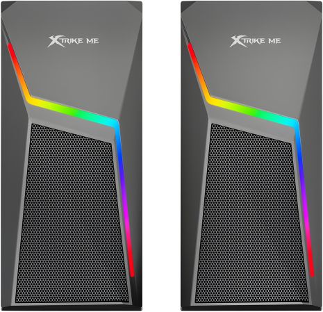 XTRIKE ME SK-503 Gaming Speakers for PC |Wired, 3Wx2, RGB| Black XTRIKE ME SK-503 Gaming Speakers for PC |Wired, 3Wx2, RGB| Black