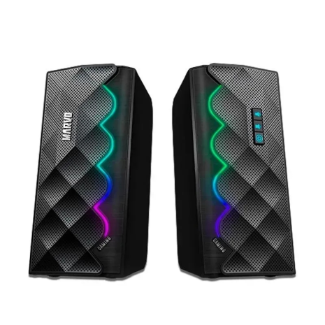 Акустика MARVO Wireless Speaker SG-269, 2x5W, RGB, BT5.0, USB, 3.5mm, black Акустика MARVO Wireless Speaker SG-269, 2x5W, RGB, BT5.0, USB, 3.5mm, black