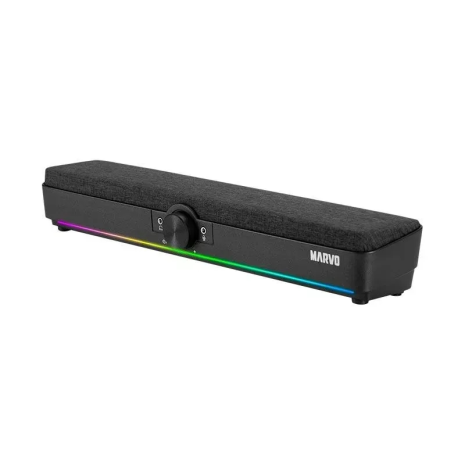 Акустика MARVO Wireless Speaker SG-286, BT5.3, USB, AUX, 2x5W, RGB, black Акустика MARVO Wireless Speaker SG-286, BT5.3, USB, AUX, 2x5W, RGB, black