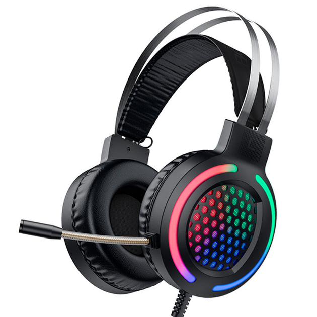 Наушники НОСО Gaming LED Headphones ESD03 black Наушники НОСО Gaming LED Headphones ESD03 black