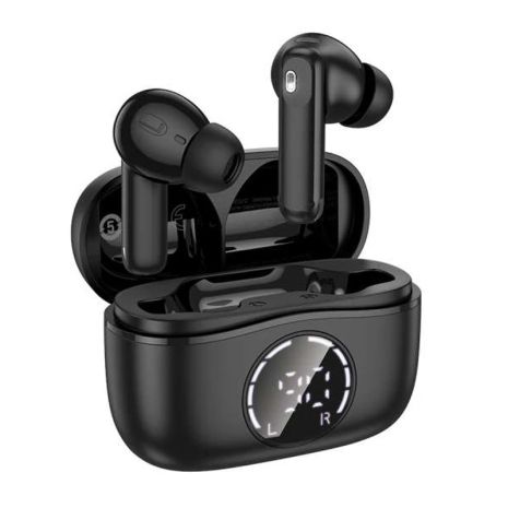 Бездротові навушники HOCO EQ22 Singer true wireless ANC+ENC noise reduction BT headset, BT5.4, 40mAh, 400mAh, 6-7h, black