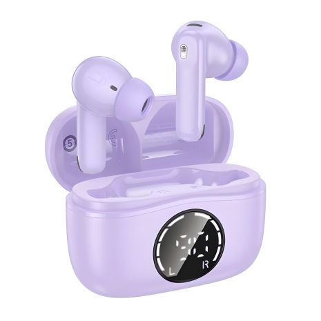 Навушники HOCO EQ22 Singer ANC+ENC true wireless BT headset, BT5.4, фіолетові, 40mAh, 400mAh, 6-7h