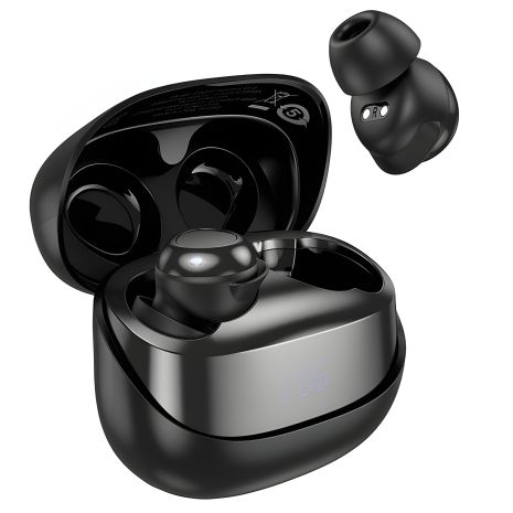 Навушники бездротові HOCO EW200 Elegant wireless true sleep BT headset IPX4, BT5.4, 30mAh, 400mAh, 4h, black