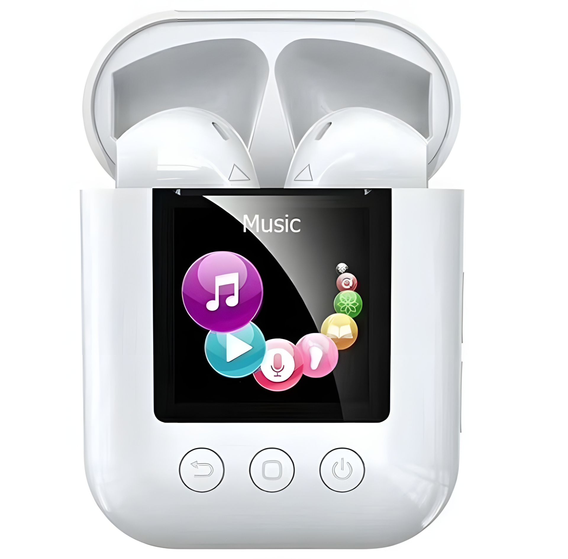 REMAX TWS-19 Digital Player бездротові навушники, BT5.0, IPX4, 50mAh, 700mAh, 3-4.5h, white REMAX TWS-19 Digital Player бездротові навушники, BT5.0, IPX4, 50mAh, 700mAh, 3-4.5h, white