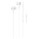 HOCO M66 Passion Wired vacuum eaphones with mic Hi-Res, 3.5mm, 1.2m, white