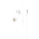 Borofone BM90 Miller universal Wired earphones with microphone, 3.5mm, 1.2m, white