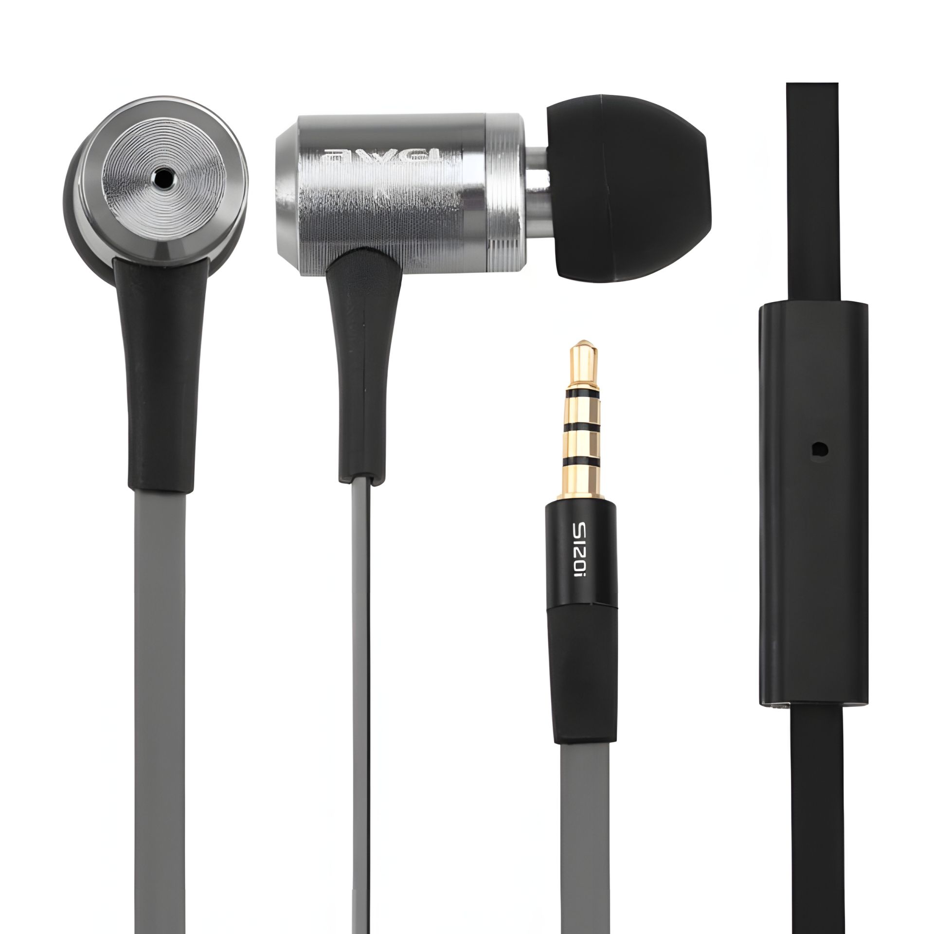 Навушники дротові AWEI ES-120i, 3.5mm, 1.2m, grey Навушники дротові AWEI ES-120i, 3.5mm, 1.2m, grey