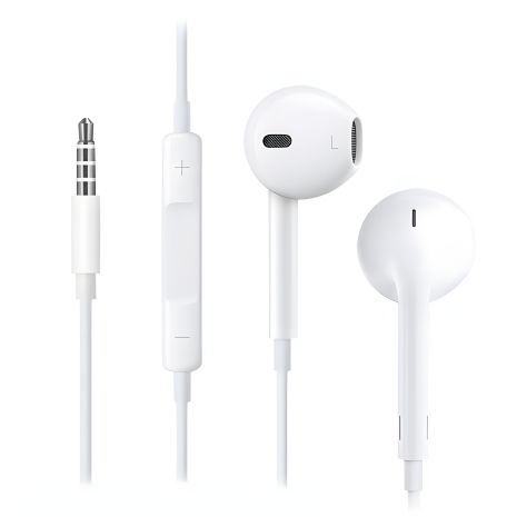 Навушники дротові HOCO M1 для Apple, 3.5mm, 1.2m, білі