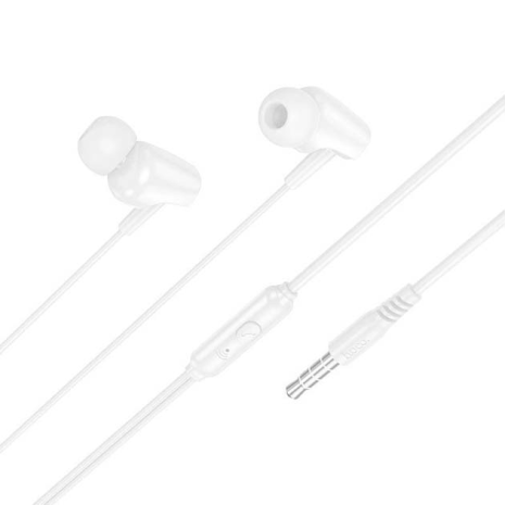 Наушники HOCO M112 Story universal earphones with microphone white