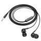 Навушники HOCO M124 Wide чорного кольору з мікрофоном, 3.5mm, 1.2m
