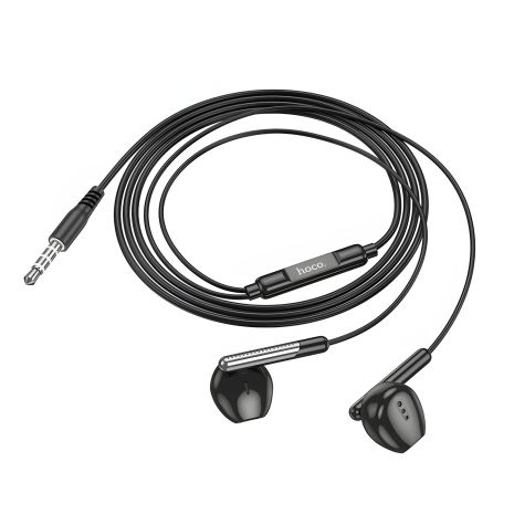 HOCO M123 Glory black universal earphones with microphone