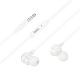 HOCO M116 Benevolent white universal earphones with microphone |3.5mm, 1.2M|