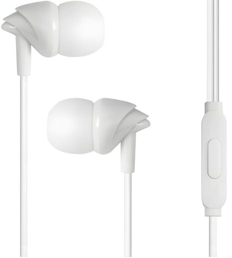 Навушники USAMS In-ear Plastic EP-39, білі, 3.5mm, 1.2m