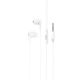 HOCO M99 Celestial white universal earphones with microphone