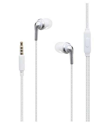 HOCO M71 Inspiring Hi-Fi earphones with microphone, white