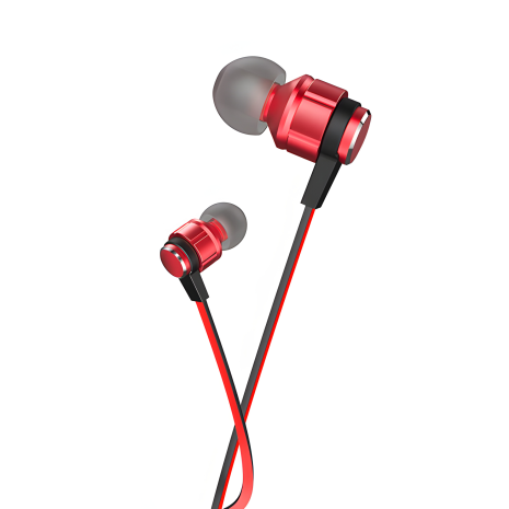 HOCO M85 Platinum sound red in-ear earphones with microphone, 3.5mm, 1.2m