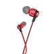 HOCO M85 Platinum sound red in-ear earphones with microphone, 3.5mm, 1.2m