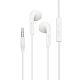 HOCO M39 Rhyme wired white earphones with microphone, 3.5mm, 1.2m