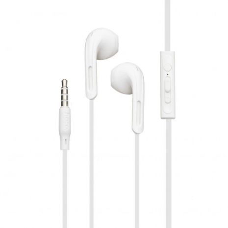 Дротові навушники HOCO M39 Rhyme with mic, 3.5mm, 1.2m, white