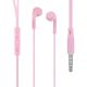 HOCO M39 Rhyme wired pink earphones with microphone, 3.5mm, 1.2m