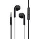 HOCO M39 Rhyme wired black earphones with microphone, 3.5mm, 1.2m